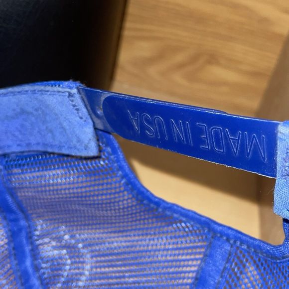 Vintage 80s General Electric GE Mesh Trucker Snapback Hat Patch Made In USA Cap - Picture 13 of 14